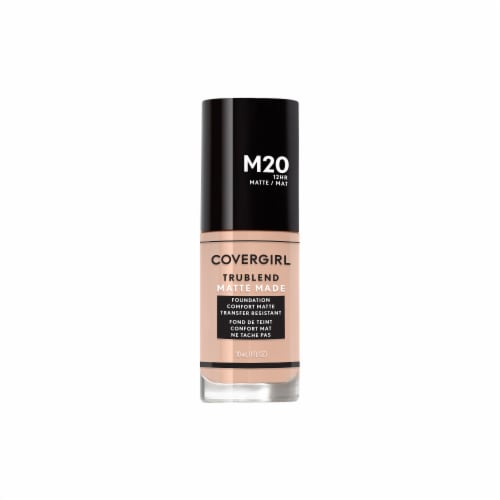 CoverGirl TruBlend Matte Made M20 Warm Beige Liquid Foundation Perspective: front