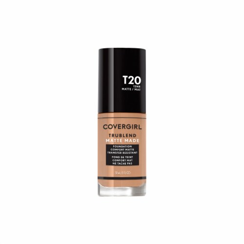 CoverGirl TruBlend Matte Made T20 Soft Honey Liquid Foundation Perspective: front