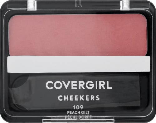 CoverGirl 109 Peach Gilt Cheekers Blush Bronzer Powder Perspective: front