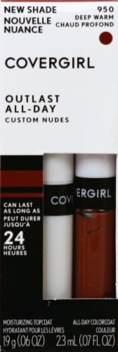 CoverGirl Outlast Custom Nudes 950 Deep Warm Two-Step Lip Color Perspective: front