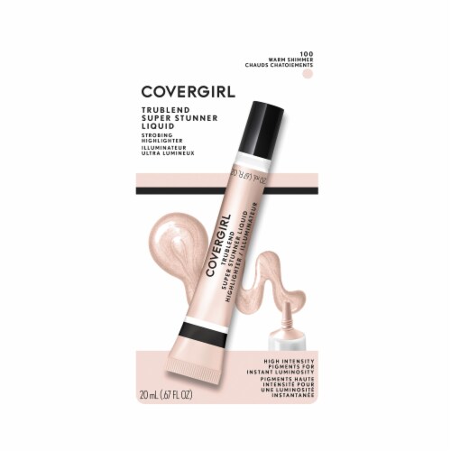 CoverGirl 100 Warm Shimmer TruBlend Super Stunner Strobing Highlighter Perspective: front