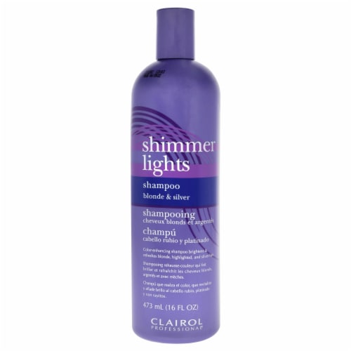 Clairol Shimmer Lights Blonde & Silver Shampoo Perspective: front