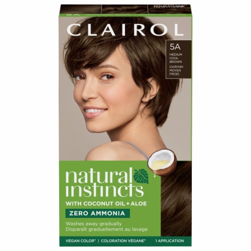 Clairol Natural Instincts 5A Medium Cool Brown Hair Color Perspective: front