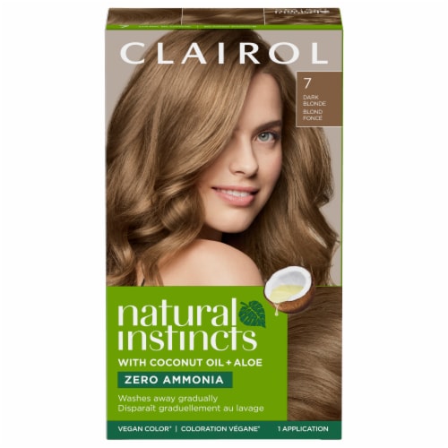 Clairol Natural Instincts 7 Dark Blonde Hair Color Perspective: front