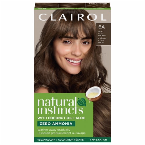 Clairol Natural Instincts 6A Light Cool Brown Hair Color Perspective: front