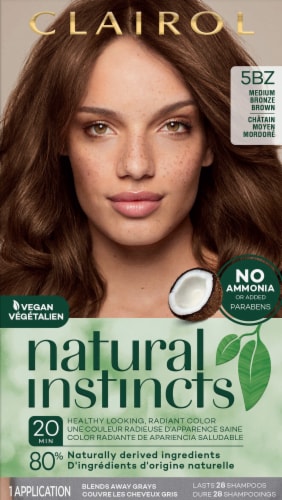 Clairol Natural Instincts 5BZ Medium Bronze Brown Hair Color Perspective: front