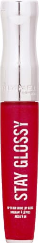 Rimmel Stay Glossy 345 Pop Fizz Pink Lip Gloss Perspective: front
