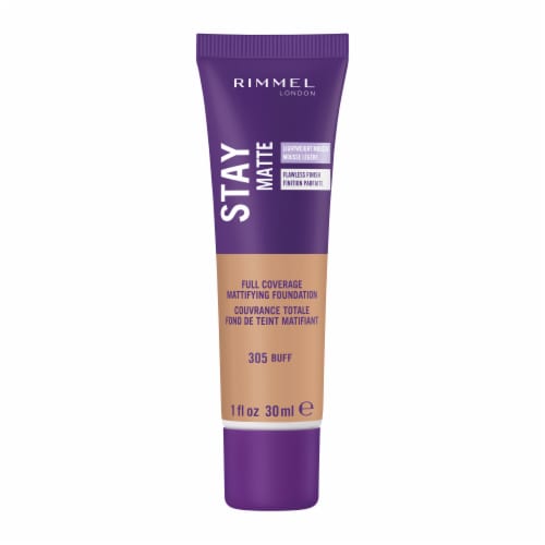 Rimmel Stay Matte Lightweight Mousse Full Coverage 305 Buff Mattifying Foundation Perspective: front