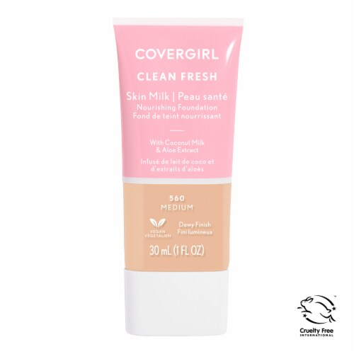 CoverGirl® Clean Fresh Skin Milk Foundation Dewy Finish 560 Medium Perspective: front
