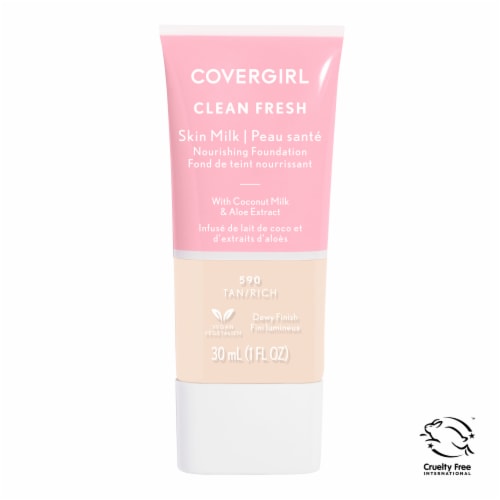 CoverGirl Clean 590 Tan/Rich Fresh Skin Milk Foundation Perspective: front