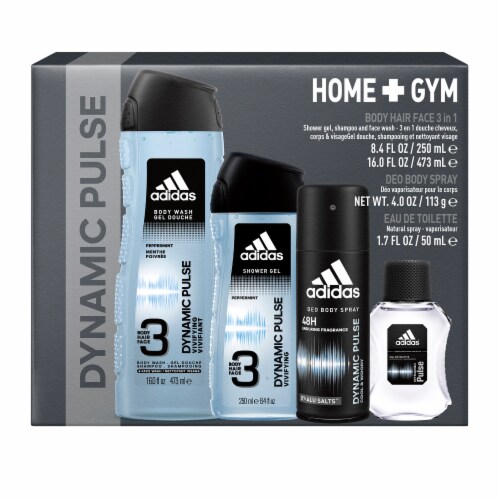 adidas Dynamic Pulse Home and Gym Bath and Fragrance Set Perspective: front