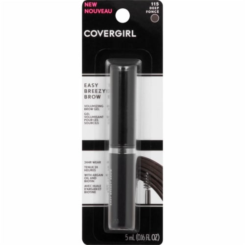CoverGirl Easy Breezy Brow Volumizing 115 Deep Brow Gel Perspective: front