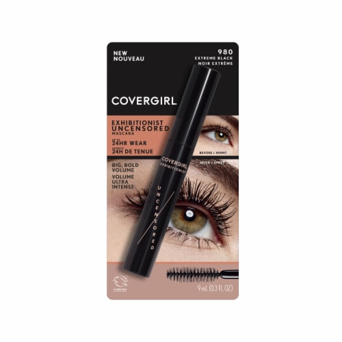 CoverGirl Extreme Black 980 Exhibitionist Uncensored Mascara Perspective: front