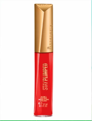 Rimmel Stay Plumped 500 Saucy Lip Gloss Perspective: front
