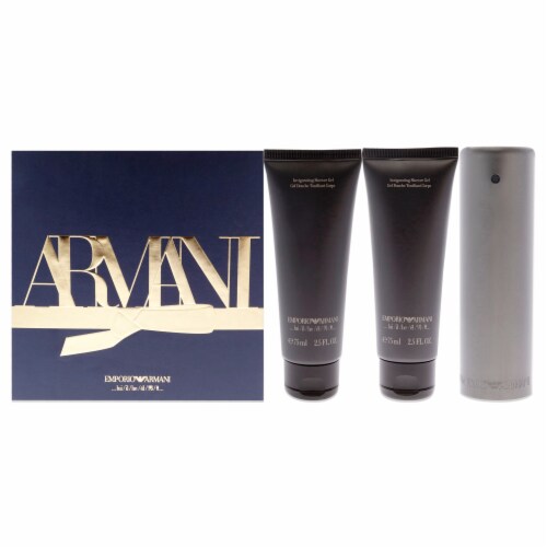 Emporio Armani by Emporio Armani for Men 3 Pc Gift Set 1.7oz EDT Spray 2x2.5oz Shower Gel 3 Pc Gift Set Smith s Food and Drug
