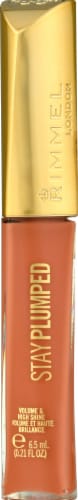 Rimmel London Stay Plumped Peach Pie Lip Gloss Perspective: front