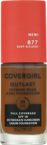 CoverGirl Extreme Wear 877 Deep Golden Foundation Perspective: front