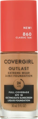 CoverGirl Outlast Extreme Wear 860 Tawny Foundation Perspective: front