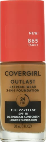 CoverGirl Outlast Extreme Wear 865 Tawny Foundation Perspective: front