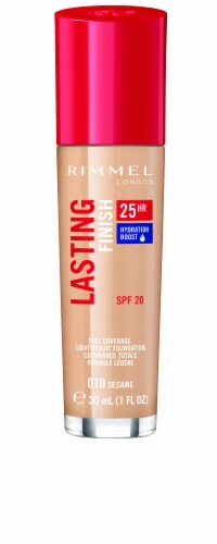 Rimmel Lasting Finish 070 Sesame Full Coverage Liquid Foundation Perspective: front