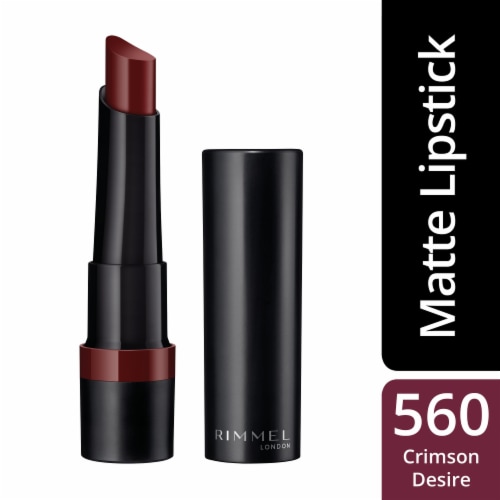 Rimmel London 560 Crimson Desire Long Lasting Matte Lipstick Perspective: front