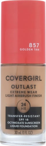 CoverGirl Outlast Extreme Wear 857 Golden Tan Foundation Perspective: front