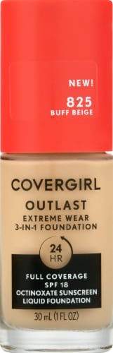 CoverGirl Outlast Extreme Wear 825 Buff Beige Foundation Perspective: front