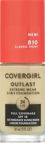 CoverGirl Outlast Extreme Wear 810 Classic Ivory Foundation Perspective: front