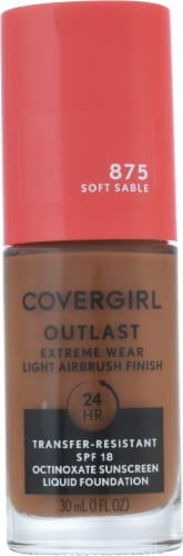 CoverGirl Outlast Extreme Wear 875 Soft Sable Foundation Perspective: front