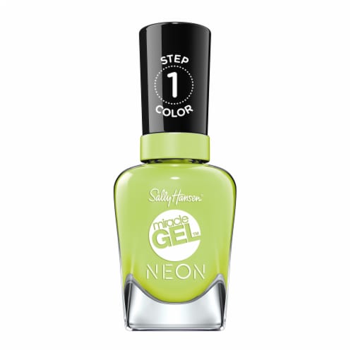 Sally Hansen Miracle Gel Neon 052 Electri-Lime Nail Color Perspective: front