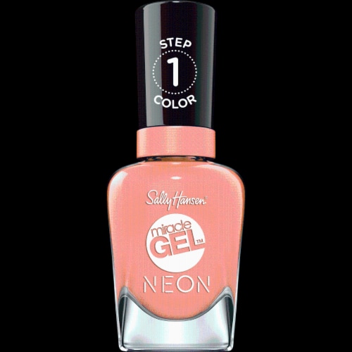 Sally Hansen Miracle Gel Neon 051 Peach Please Nail Color, 1 ct - Kroger