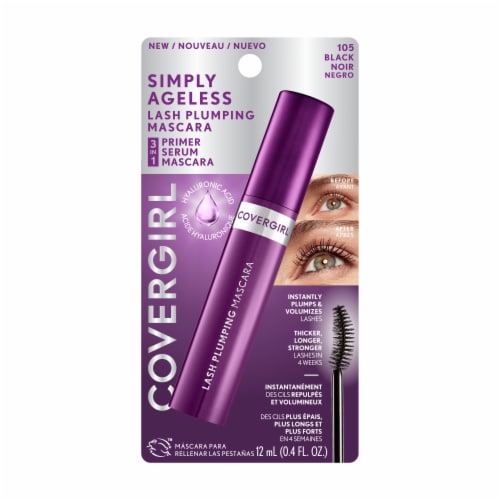 CoverGirl Simply Ageless Lash Plumping Mascara - 105 Black Perspective: front