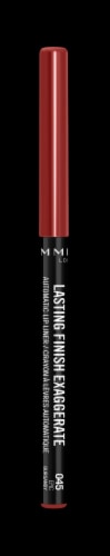 Rimmel Lasting Finish Exaggerated 045 Epic Burgundy Automatic Lip Liner Perspective: front
