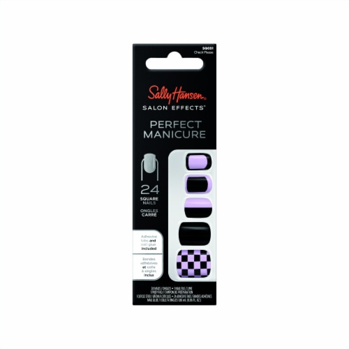 Sally Hansen® Salon Effects® Check Please Square Nail Manicure Set Perspective: front