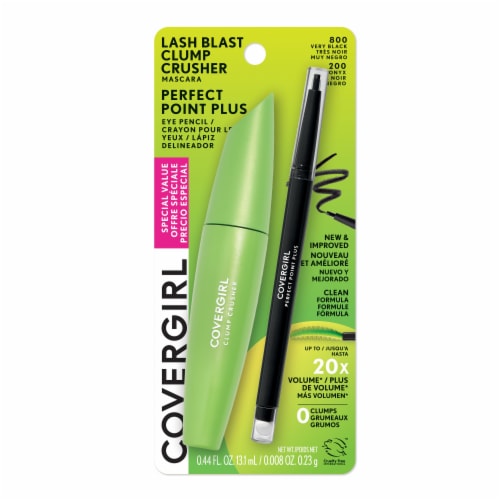 CoverGirl Lash Blast Clump Crusher Mascara and Perfect Point Eye Pencil Pack - Black Perspective: front