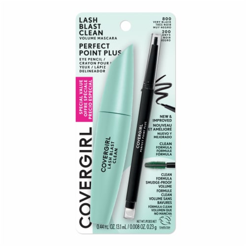 Overvind cyklus Henstilling CoverGirl Lash Blast Clean Volume Mascara and Perfect Point Eye Pencil Pack  - Black, 1 ct - Fred Meyer