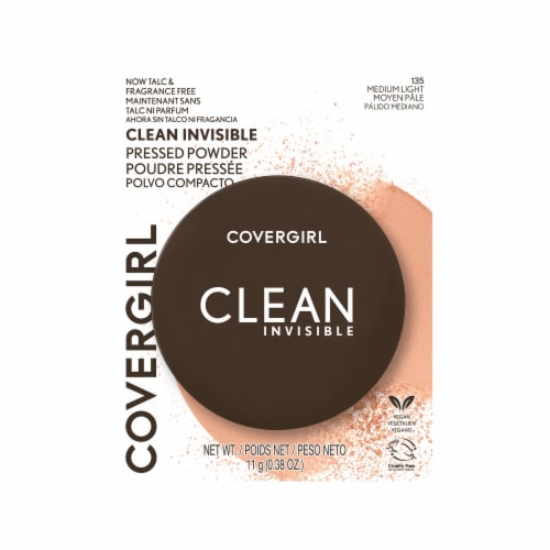 CoverGirl Clean Invisible Pressed Powder Medium Light Perspective: front
