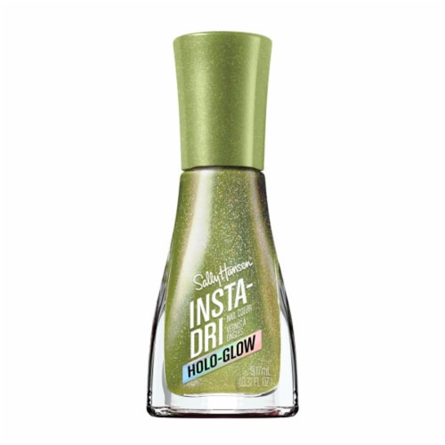 Sally Hansen® Insta-Drip Holo-Glow Nail Polish Lime Light Perspective: front