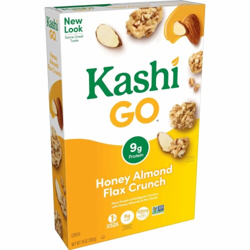 Kashi Go Breakfast Cereal Honey Almond Flax Crunch (4 Boxes) Perspective: front