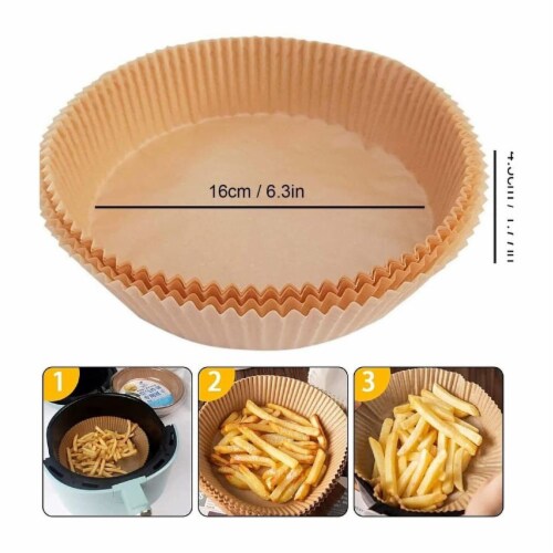 100-Pack 8 Inch Non-Stick Air Fryer Liners, Parchment Paper Sheet, Bamboo  Steamer Liners, Pack - Kroger