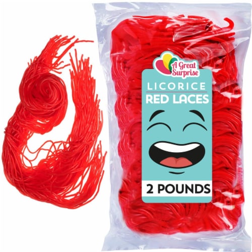 Red Licorice Laces 2 Pounds Red Licorice Candy Strawberry Licorice String Shoestring 1 Piece Mariano s