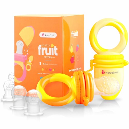 NatureBond Baby Fruit Feeder Pacifier Nibbler 2 Packs Perspective: front