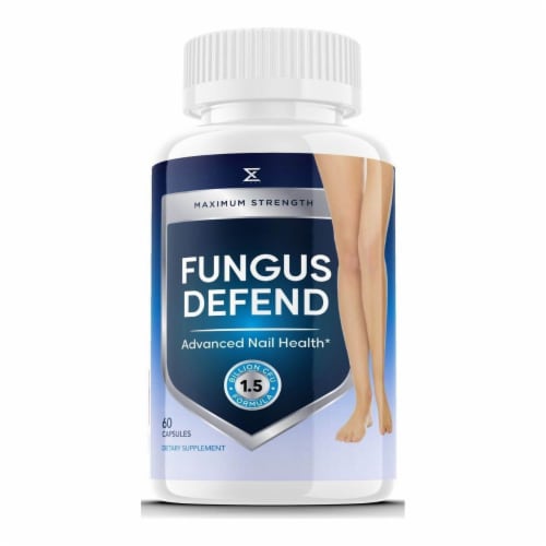 Fungus Defend Max Pills Supports Strong Healthy Natural Nails (60 capsules) Perspective: front