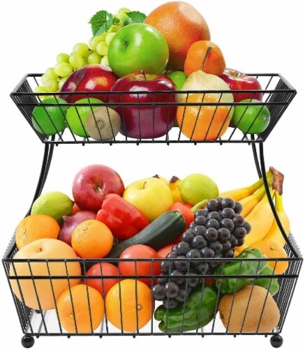 Kitcheniva Countertop Fruit Storage Basket Bowl Perspective: front