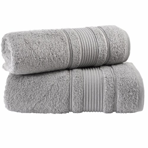 Kitcheniva Ultra Super Soft 100% Cotton Bath Towels Gray 2 Packs, Set of 2  - Fry's Food Stores