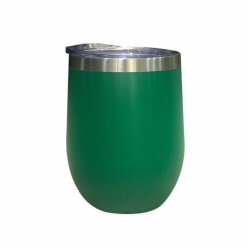 Kitcheniva Stainless Steel Wine Tumbler - 6 Pack Green Perspective: front