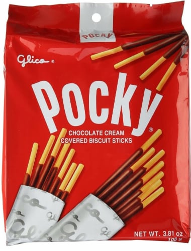 Pocky Chocolate Covered Biscuit Sticks - 9 Packs Perspective: front