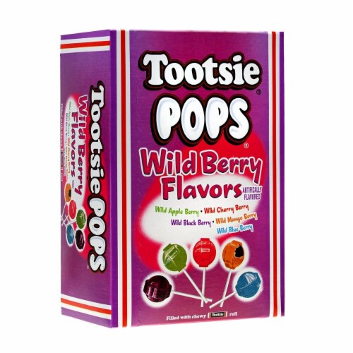 Tootsie Pops Assorted - Wild Berry Flavors Perspective: front