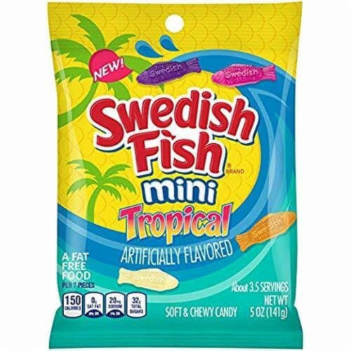 Swedish Fish Mini Tropical Fat Free Candy, 1 Pack, 10 oz - Fred Meyer