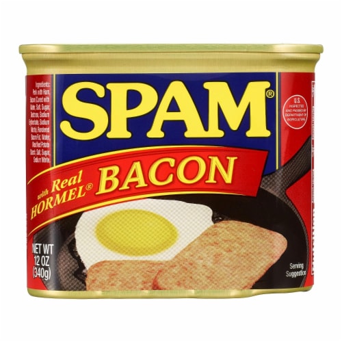 Spam Bacon Luncheon Meat - 6 Pack Perspective: front
